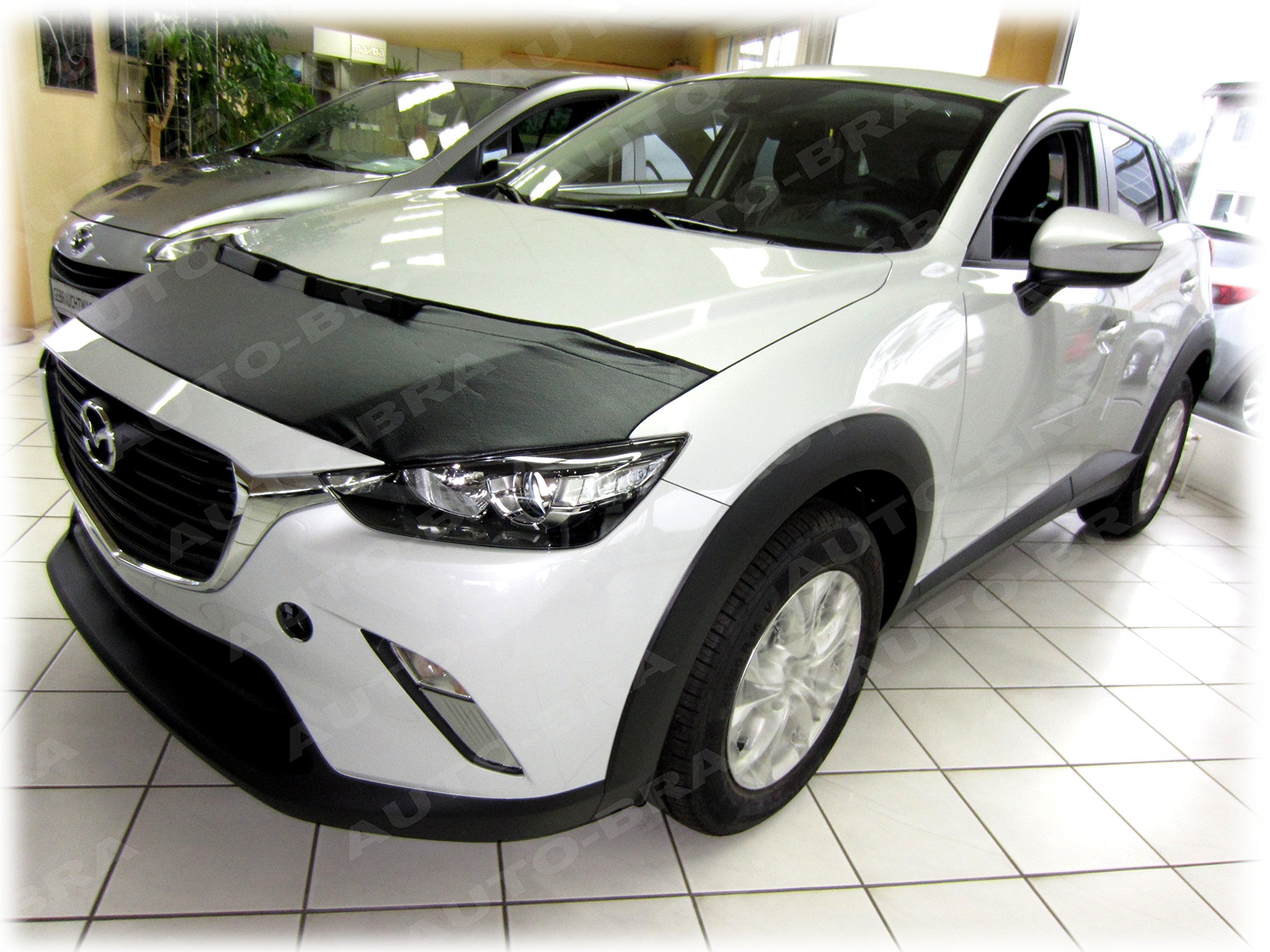 AB3-00063 Custom CAR Hood Bra Compatible with Mazda CX-3 Since 2015 Front End Nose Mask Bonnet Bra STONEGUARD Protector Tuning