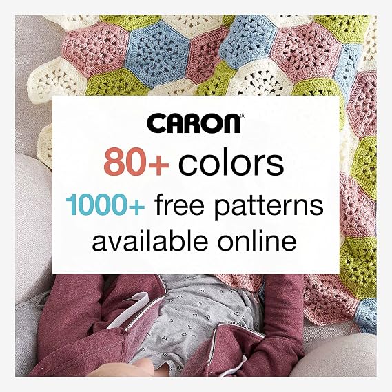 Caron One Pound Scarlet Yarn - 2 Pack of 454g/16oz - Acrylic - 4 Medium (Worsted) - 812 Yards - Knitting/Crochet