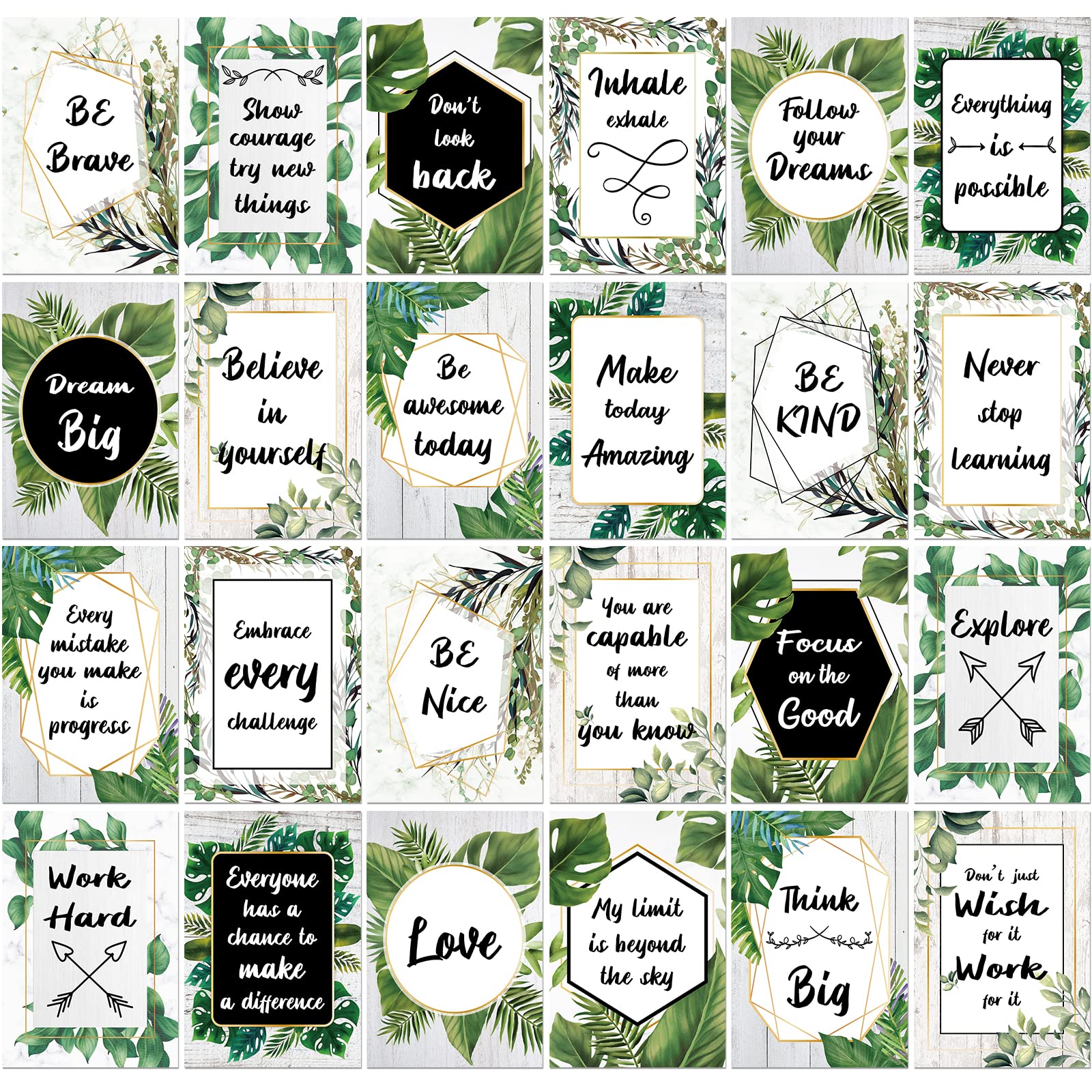 Buy 24 Motivational Posters for Classroom Decor, Growth Mindset Poster