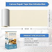 Vista 4 de KING MOUNTAIN Cinta de reparación de lona, parche de equipo para exteriores, 4 x 63 pulgadas, impermeable, autoadhesiva, para reparar equipos al