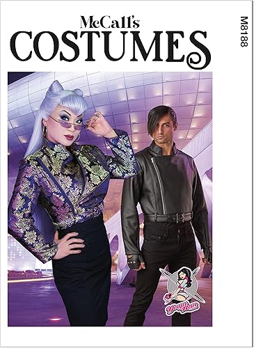 McCall's Moto - Kit de patrón de costura unisex para chaqueta, código M8188, tallas XS a XL, multicolor