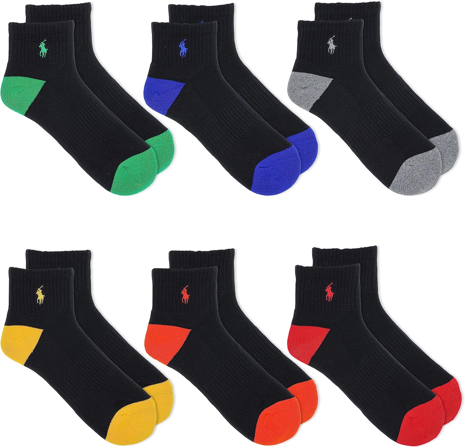 POLO RALPH LAUREN Men's Performance Cotton Quarter Socks