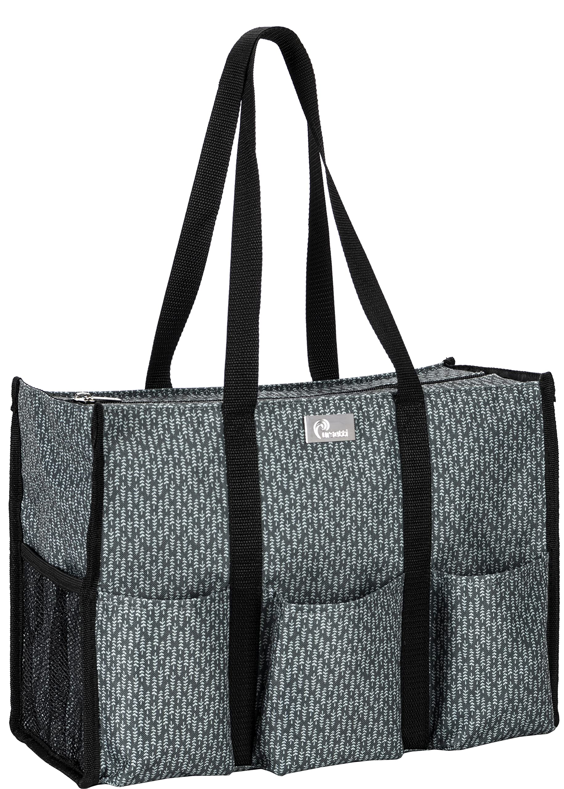 Pursetti Utility Tote with Pockets & Compartments - Perfect Nurse, Teacher & Work Bag