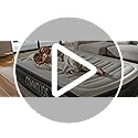 COMMOUDS Twin Air Mattress with Built-in Battery Powered Removable Pump, 13" High Inflatable Mattress, Portable Blow up Mattress, Air Bed for Camping, Home and Guest