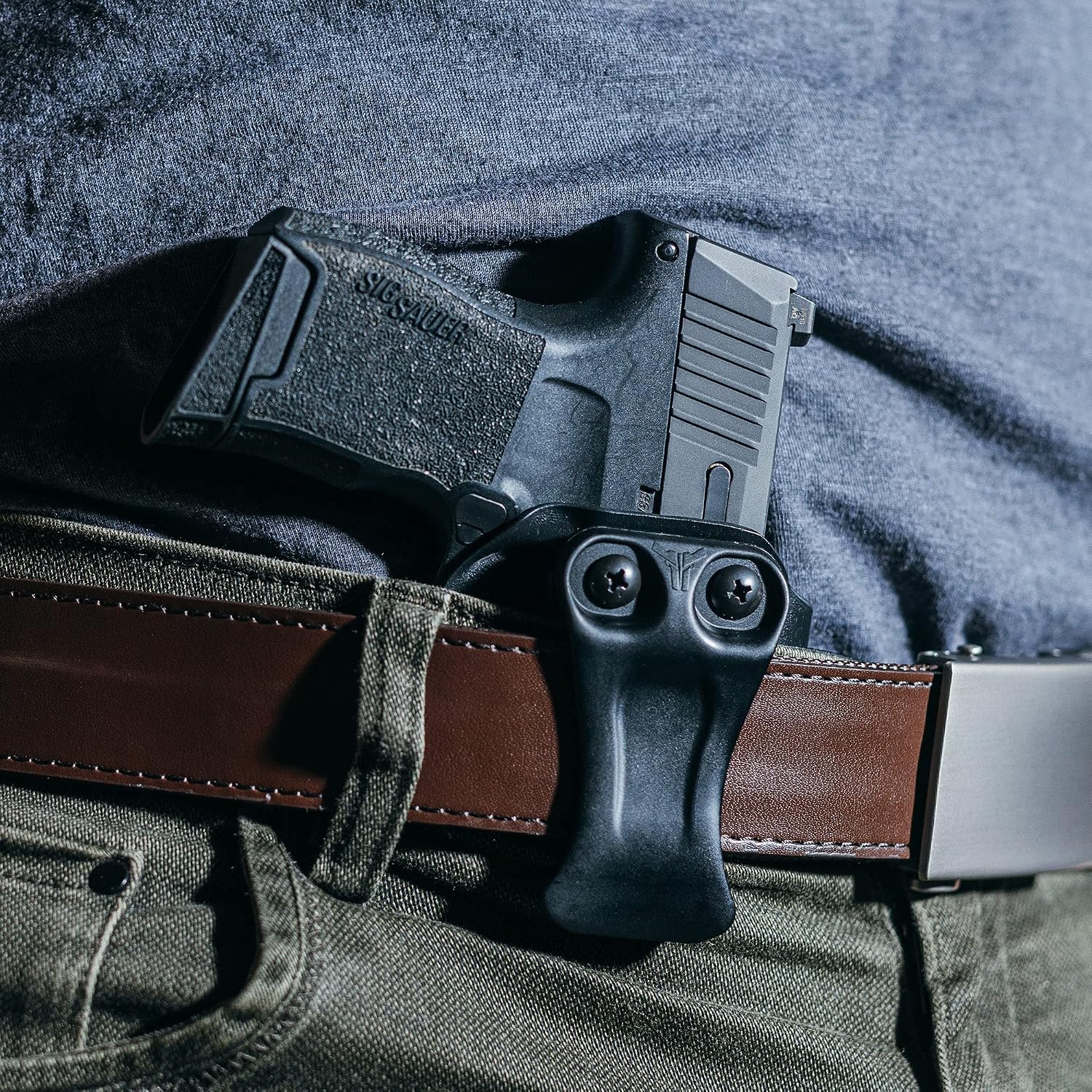 Glock 19 IWB Holster - USA Made - Fits Glock 19 19X 44 45 (Gen 3, 4, 5) 23 32 (Gen 3, 4), Shadow Systems MR920 - Nano IWB Holster by Blade-Tech Holsters, Inside Waistband Concealed Carry (Right Hand)