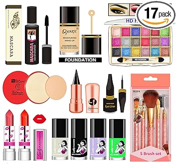 HD FASHION Combo Set All in One Daily Use Makeup Kit for Women and Girls| Beauty routine| Beauty enhancement| Beauty Kit C2LMKT40