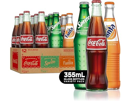 Enjoy Authentic Mexican Coca-Cola in Glass Bottles: 24 Pack x 12 fl oz