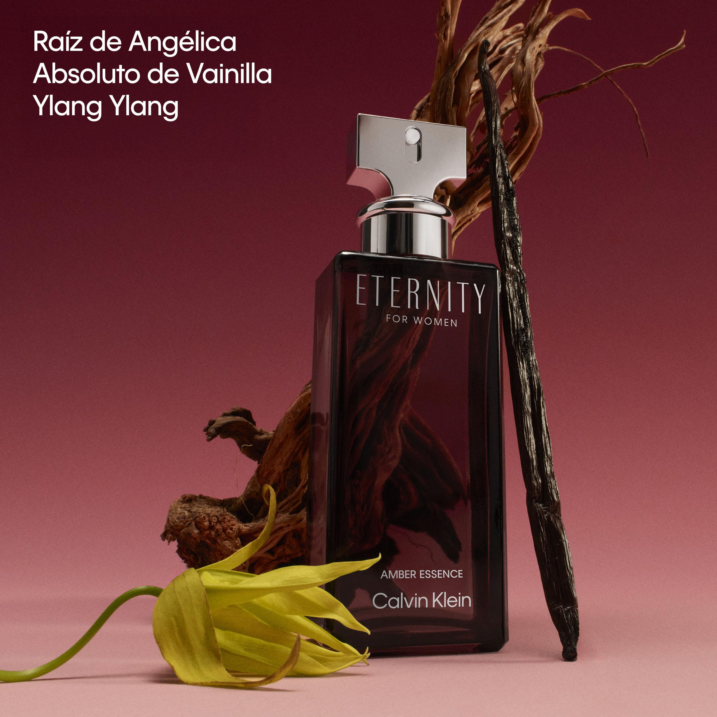 CALVIN KLEIN Eternity Amber Essence para Mujer | Fragancia femenina con esencia de raíz de angélica y maderas ahumadas | Intensidad alta | 100 ml