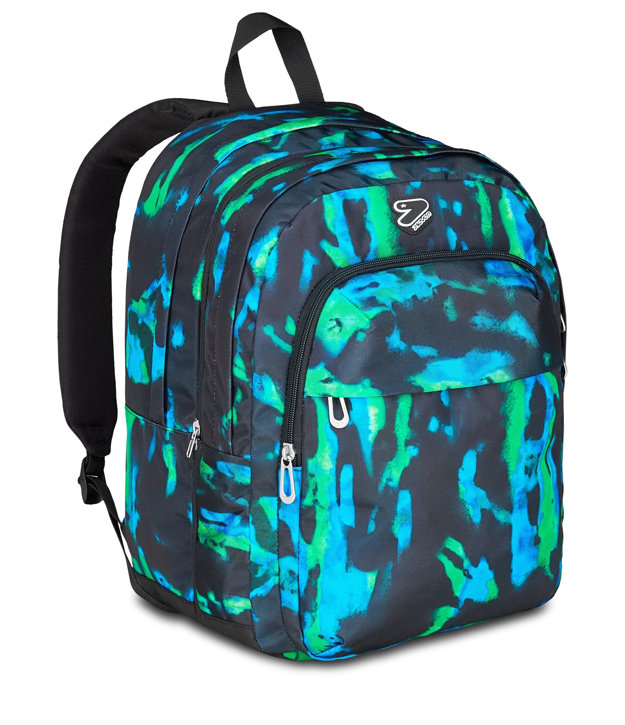 Seven Zaino Scuola Pro XXL Detach con Cuffie Wireless, Blu, Tasca Interna Porta PC e Tasca Laterale per Borraccia, 33 L, Scuola Media e Superiore, Zaino Ragazzo