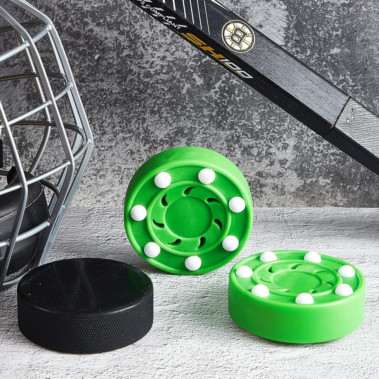 Dischi Da Hockey BESPORTBLE - Per Hockey Inline E Street | Materiale Nylon E PVC, Dimensioni 7.5x7.5x2.5 Cm - Foto 10