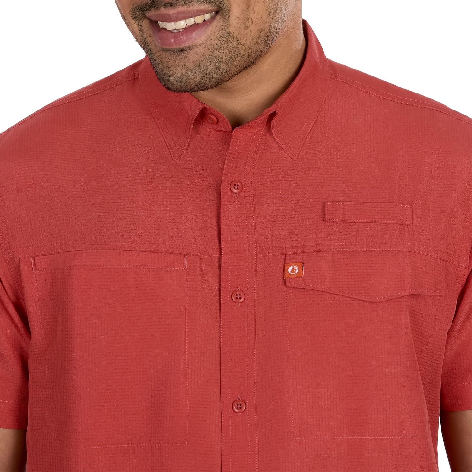 The American Outdoorsman Poly Grid Mens Short Sleeve Shirt Fishing Shirt - Image 7