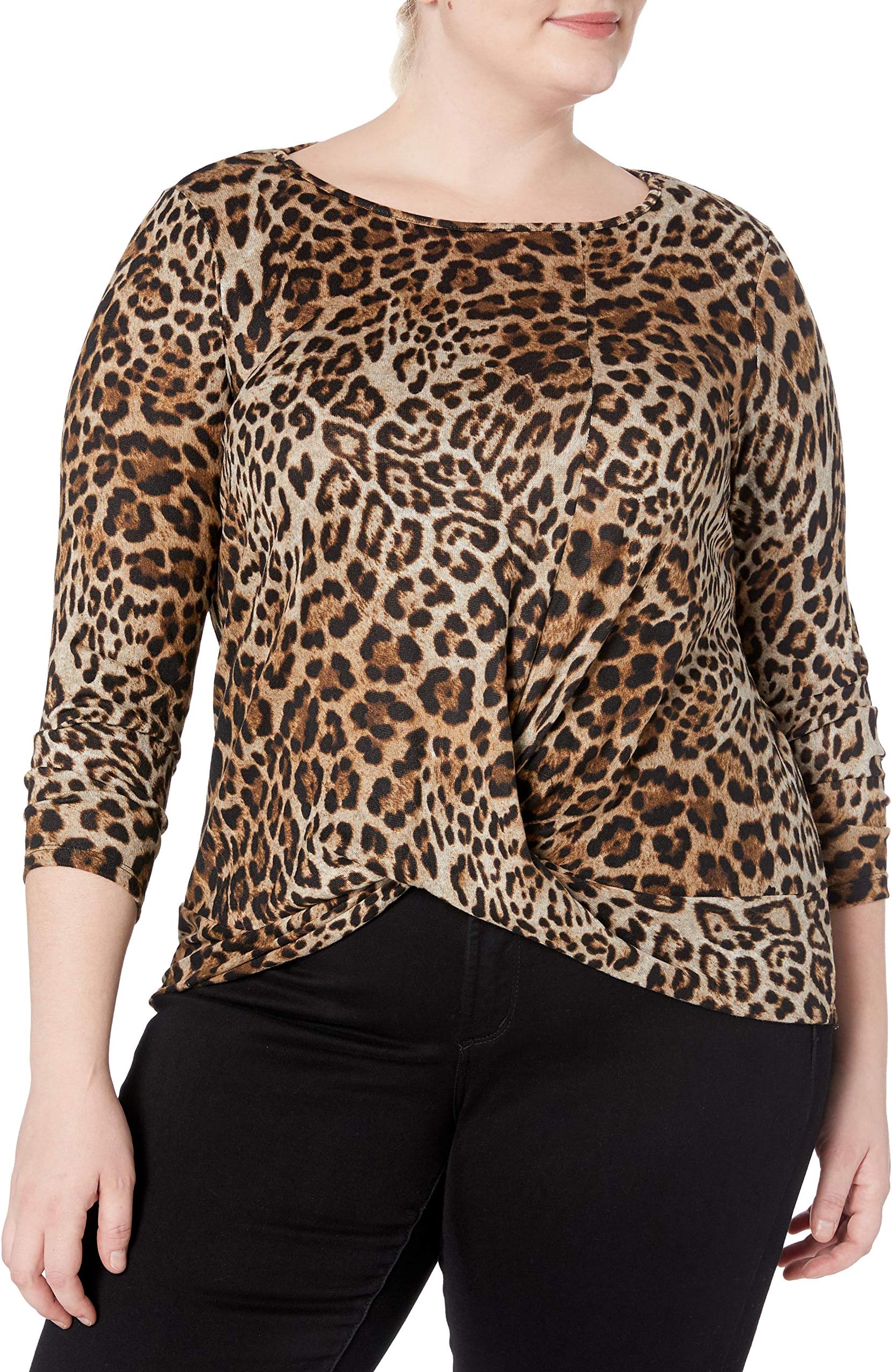 AGBwomens Twist Front Top Tunic Shirt