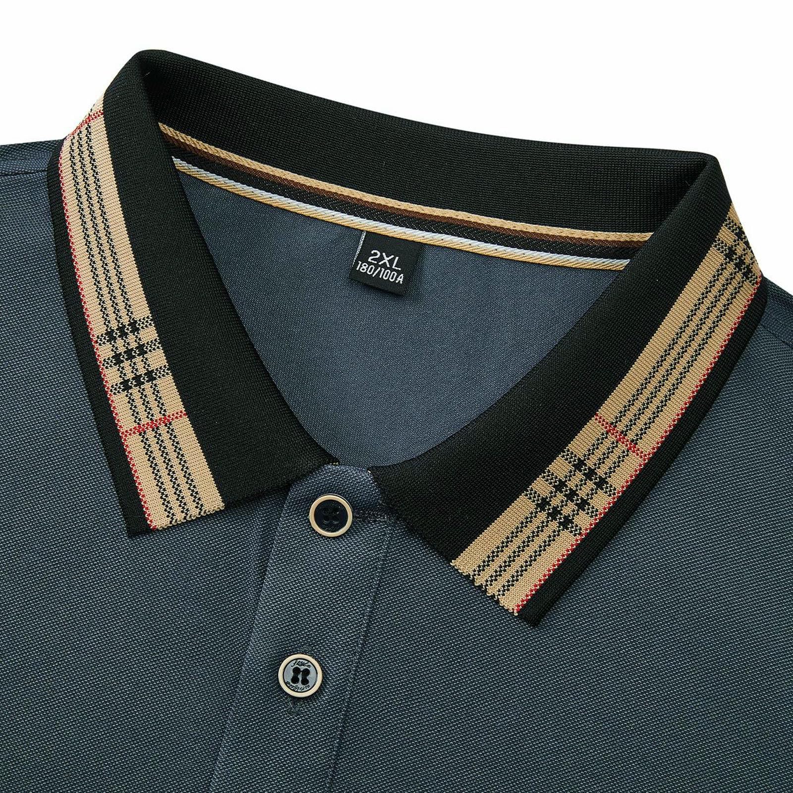 Koszulka Casual z krótkim rękawem Revers Half Sleeve Top męska Textured Shirt-biały-XL