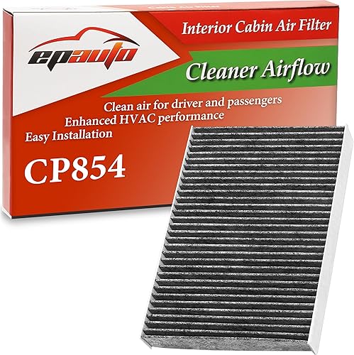 EPAuto CP854 (CF11854) El filtro de aire de cabina incluye reemplazo de carbón activado para Nissan Rogue (2014-2020), Rogue Sport (2017-2022)