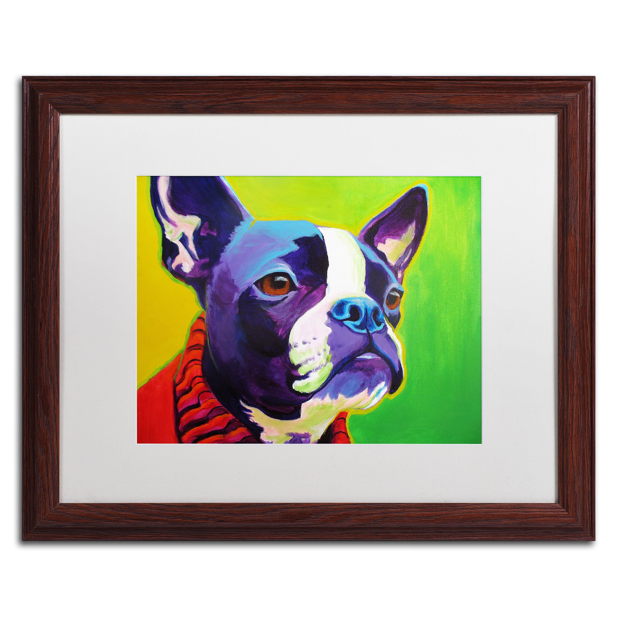 Amazon.co.jp: DawgArt 木製フレームのトレードマークファインアート