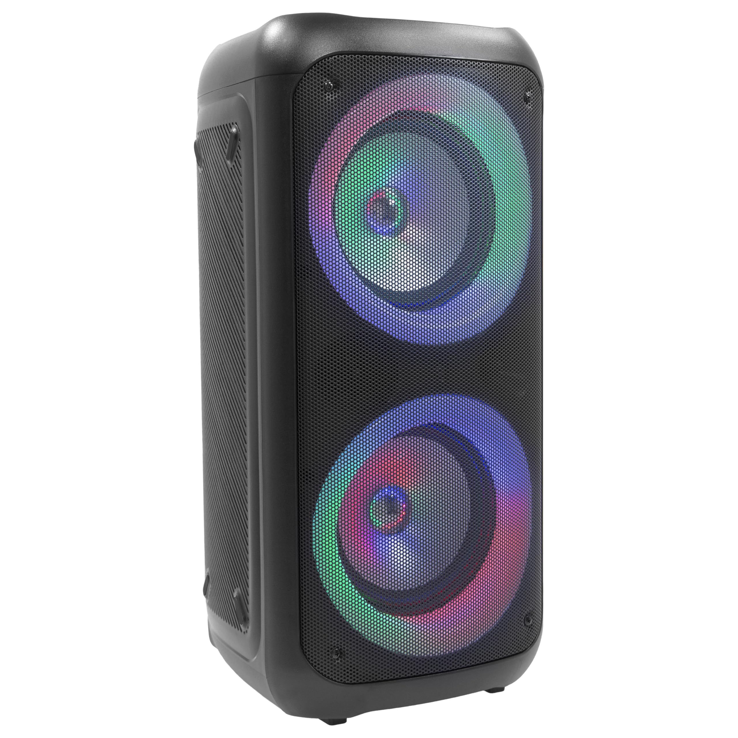 BoomTone DJ Traveler 400 Enceinte sur Batterie, idéale pour Les DJ Mobiles et Les fêtes privées, Bluetooth, lumière intégrée, USB/SD, Poignée de Transport télescopique.