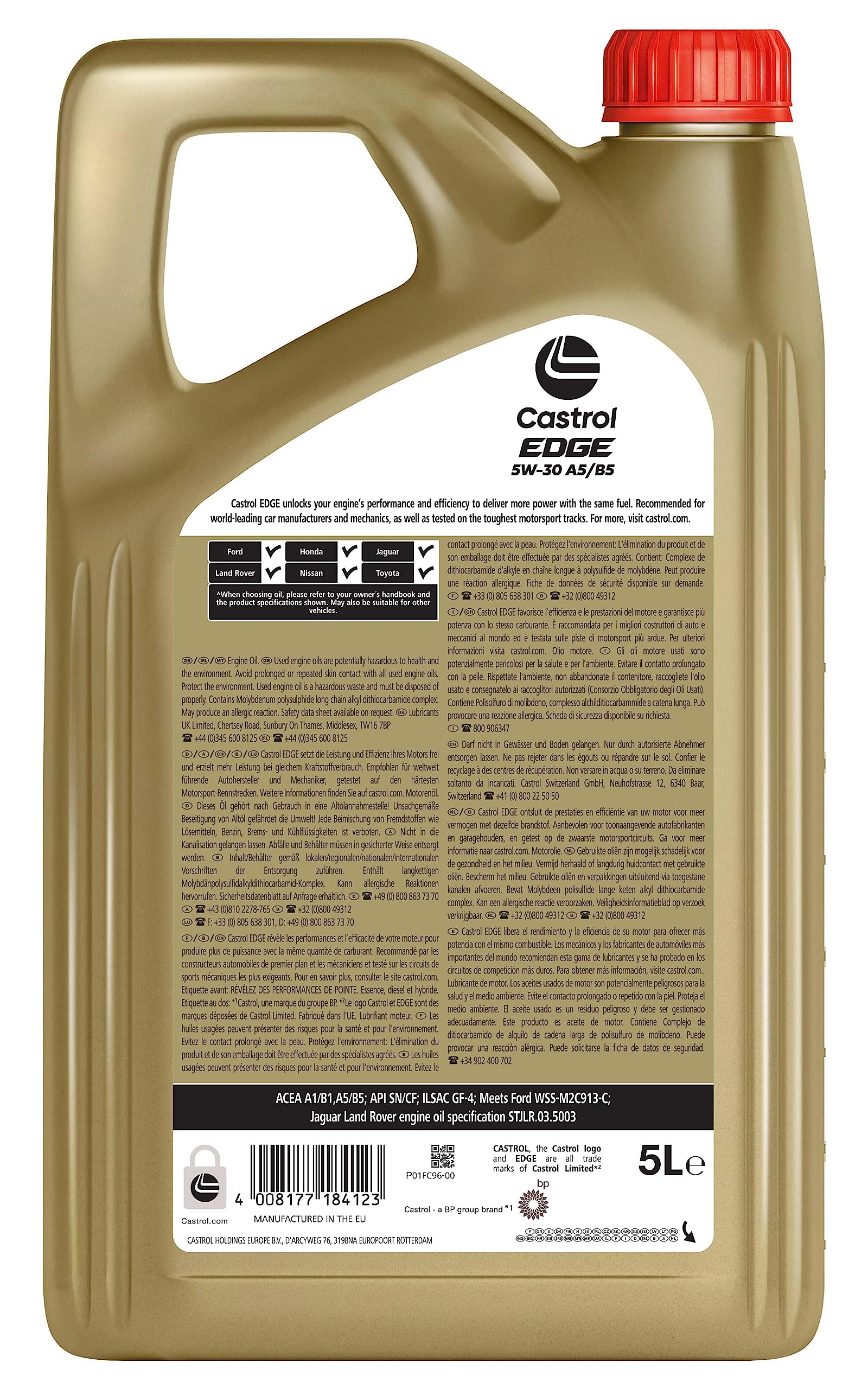 Castrol EDGE 5W-30 A5/B5 Motoröl, 5L