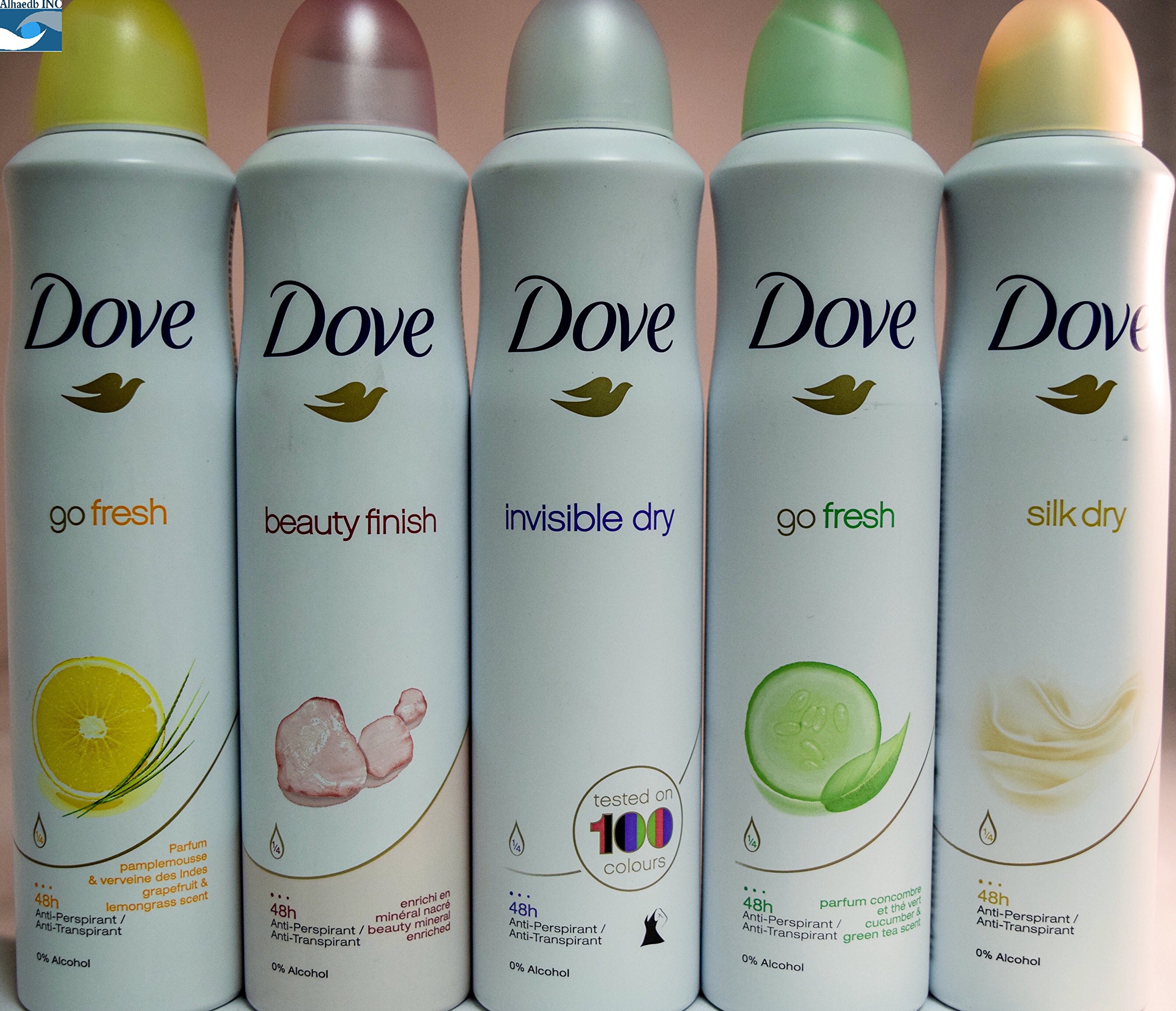 Dove body spray Anti-Perspirant/Anit-Transpirant (12X250ml/8.5oz, Mix within the available kinds)