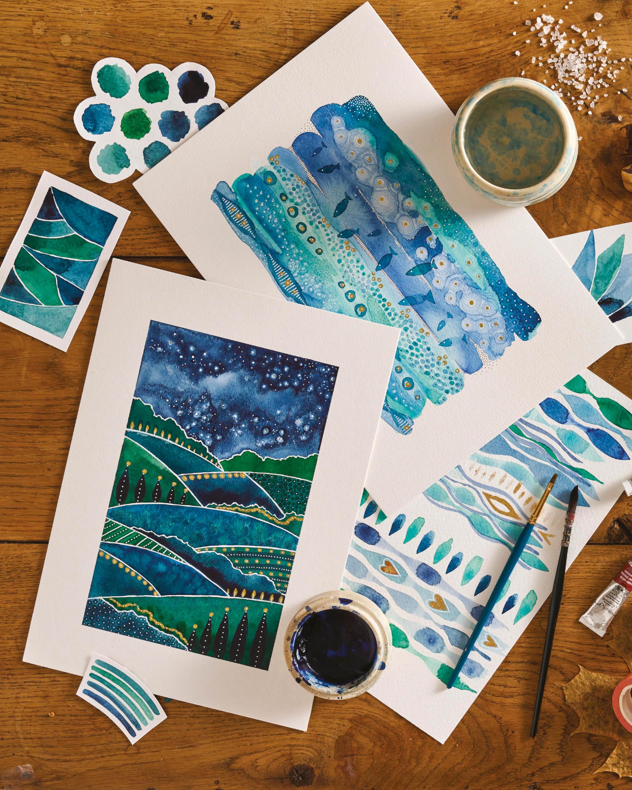 Creative Abstract Mixed Media : The Beginner's Guide to Expressive Painting with Watercolor and More!