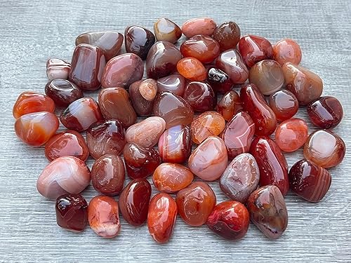 Miniatura 292 de GAF TREASURES Piedras pulidas de ojo de tigre de 1/2 libra, piedra preciosa natural pulida, cristales curativos de ojo de tigre (ojo de tigre)