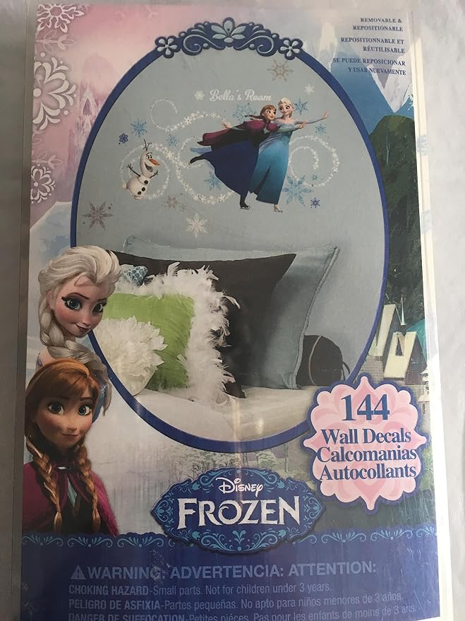 Room Mates Frozen Peel and Stick Wall Decal Pack - (Multicolour) 169 Pieces