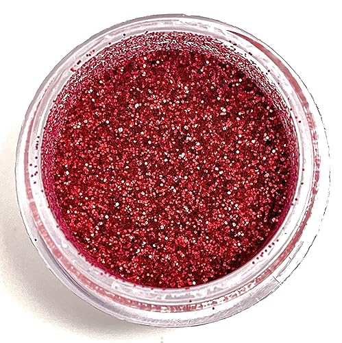 Holiday Red - Polvo de diamante de lujo de 0.26 onzas para pasteles de Navidad, cupcakes, galletas, glaseado, chocolate, boda, fiesta, hornear,