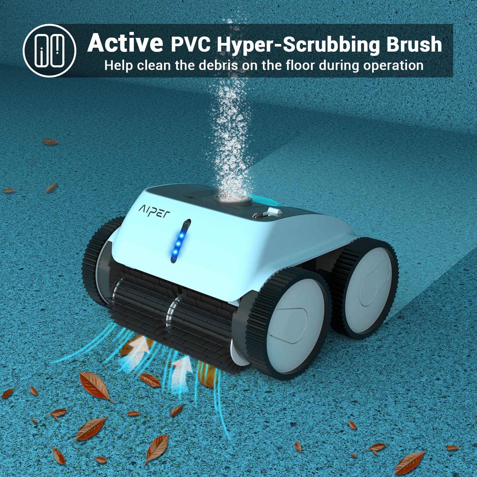 Buy AIPER Cordless Automatic Pool Cleaner, WallClimbing Pool Vacuum