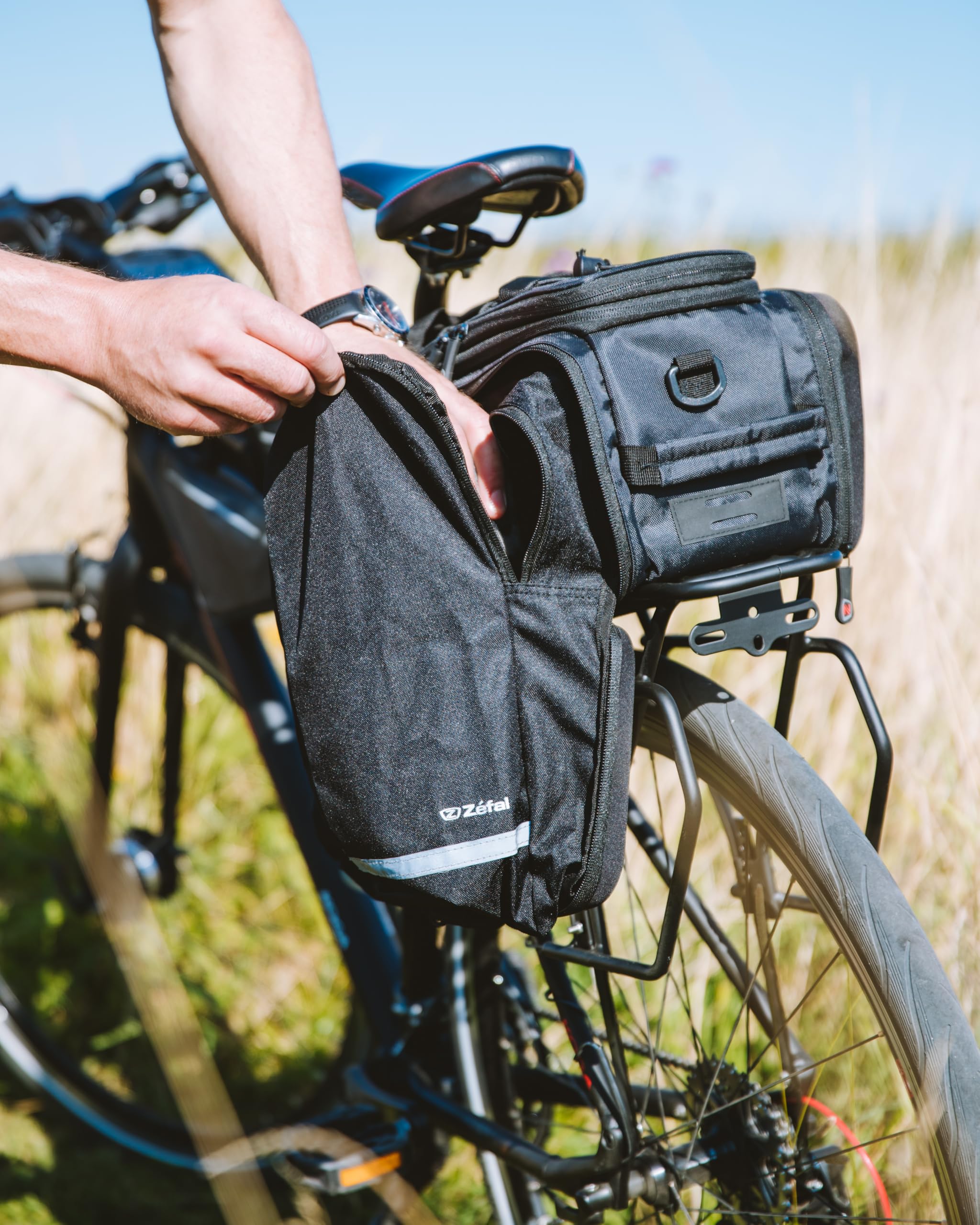 ZEFAL Raider R70 Porte Bagage Arrière Tout en Aluminium-Adaptable Aux Différents Types De Vélo Mixte Adulte, Noir, 340 x 165 mm