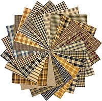 Vista 8 de Paquete de 40 dijes primitivos, cuadrados de tela de algodón precortados de 6 pulgadas JCS