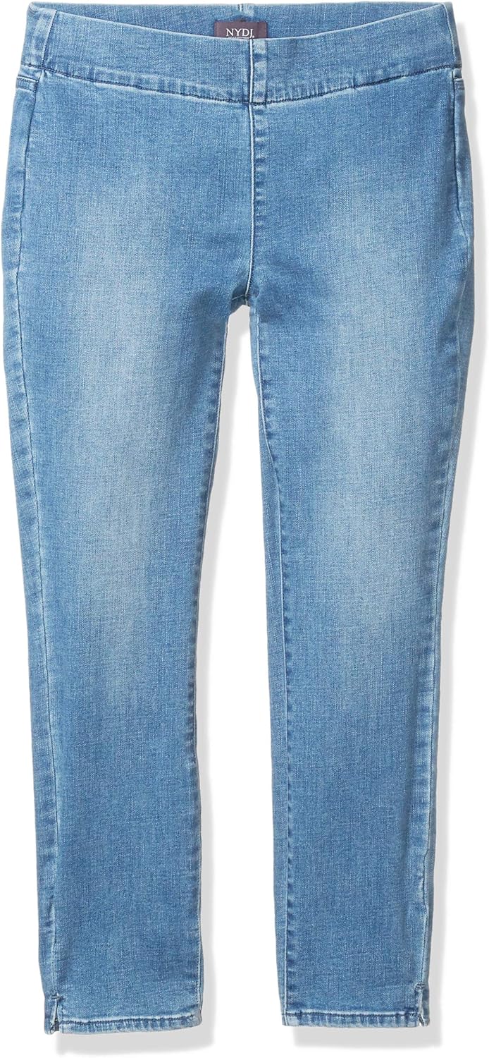 NYDJ Womens Pull on Skinny Ankle with Side SlitJeans