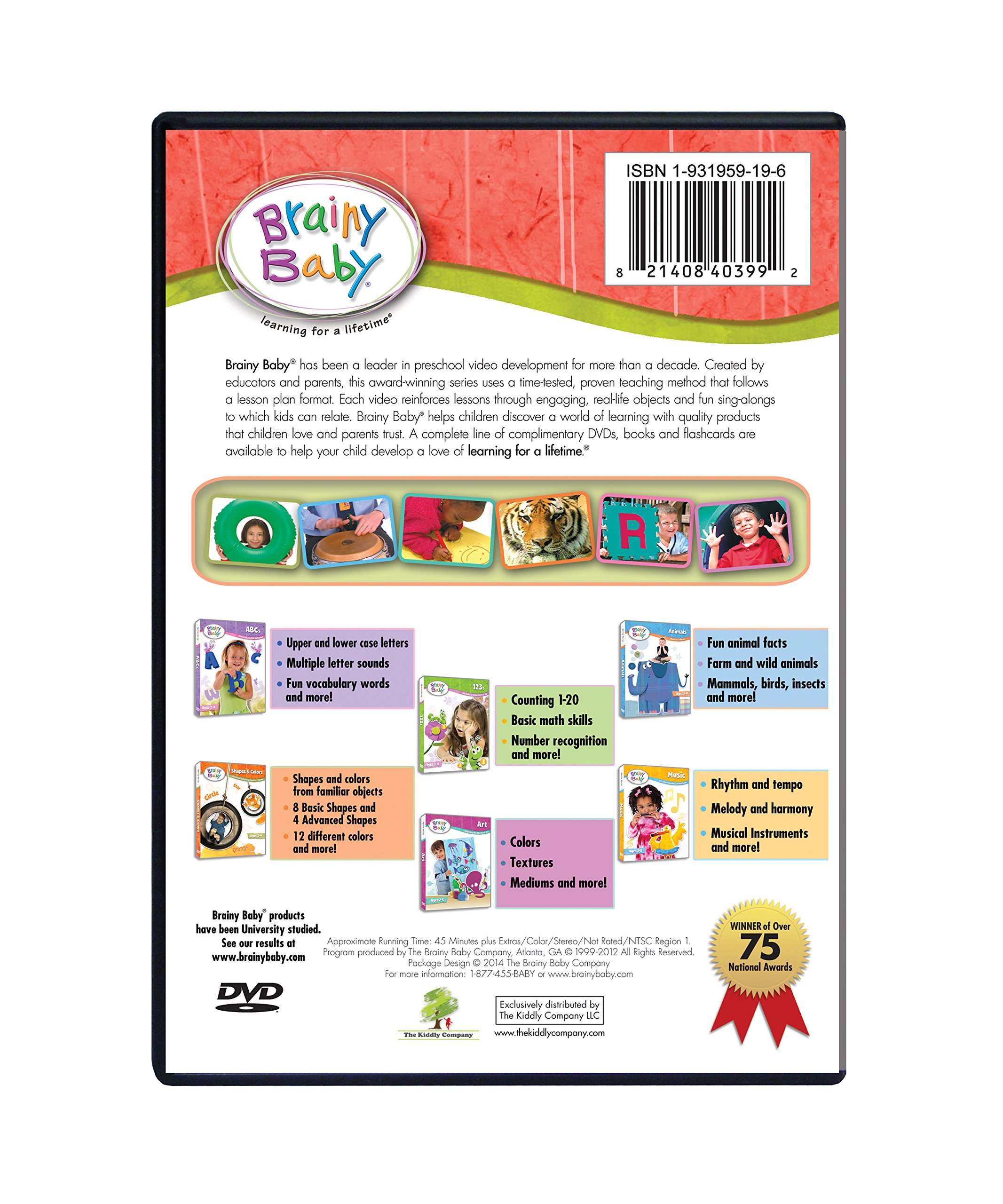 Brainy Baby Preschool Learning Collection 6 DVD Set: Discovering the Basics Deluxe Edition