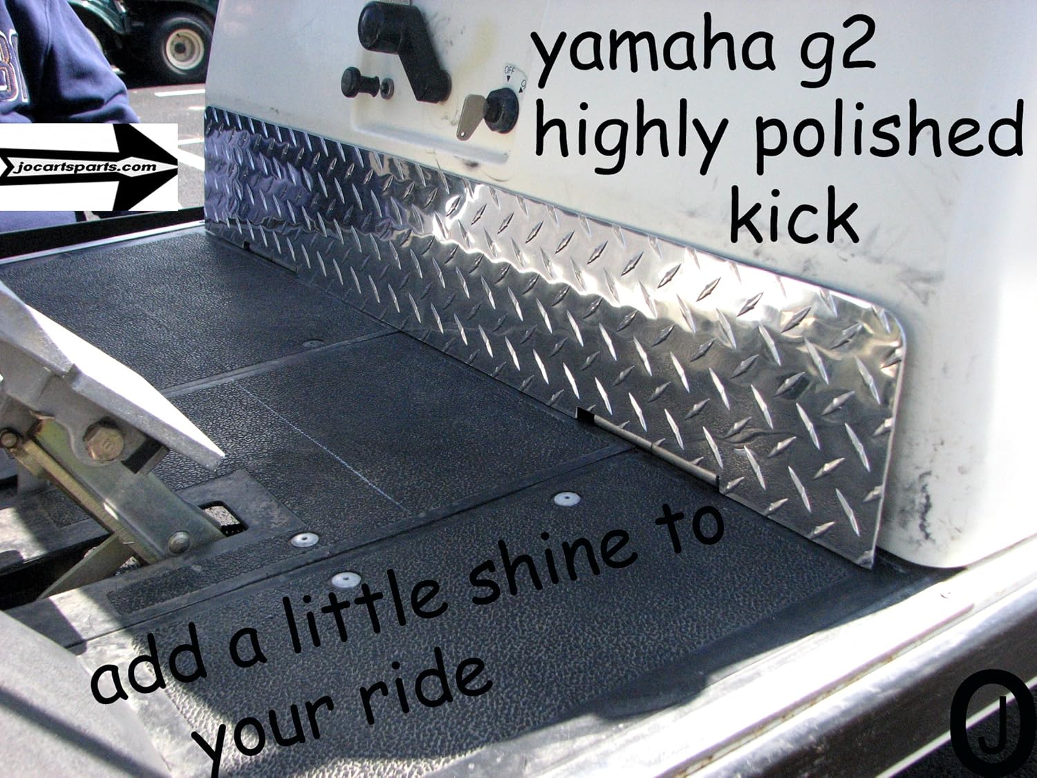 Fits Yamahaa G2 or G9 Golf Cart Diamond Plate Aluminum Kick Plate