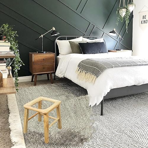 Miniatura 8 de Asiento de vapor de madera con cuatro patas, inodoro tridimensional, asiento de mesita de noche, taburete de ducha antideslizante de baño pesado,