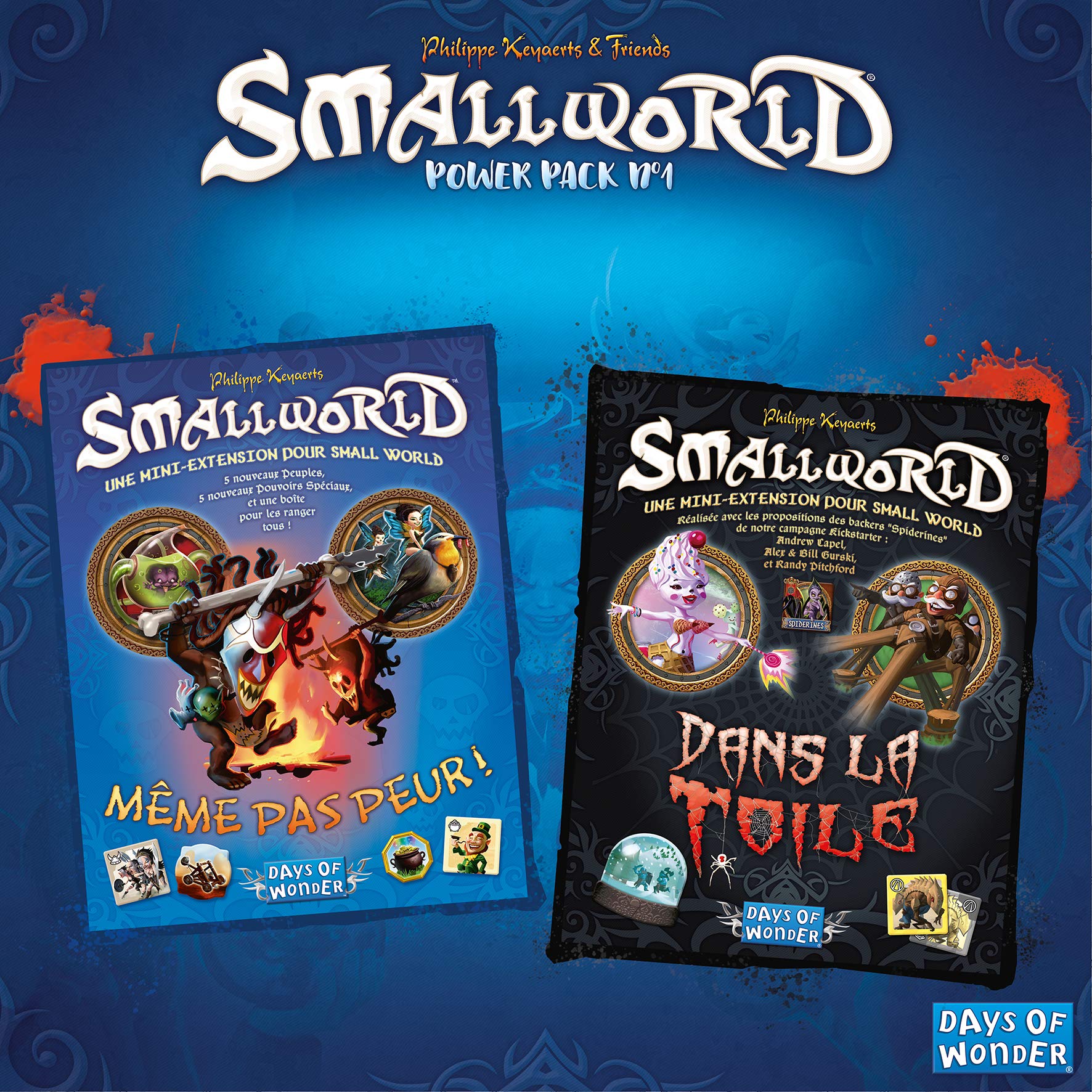 Small World Days of Wonder Extension Power Pack n. 1 - Nemmeno Paura + sulla Tela | Gioco da Tavolo