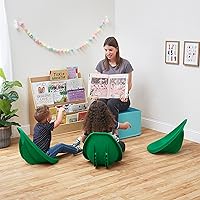 Vista 127 de ECR4Kids Leaf Asiento de suelo, silla mecedora, morado, 6 piezas