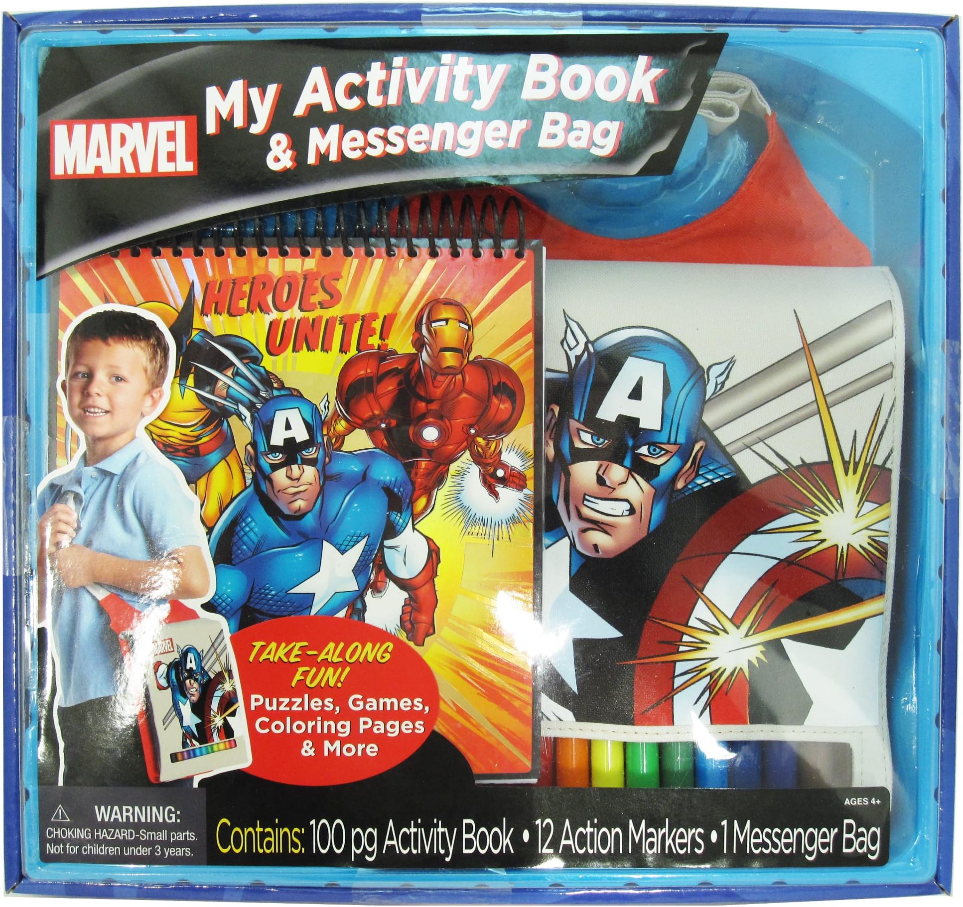 Marvel My Activity Book & Messenger Bag