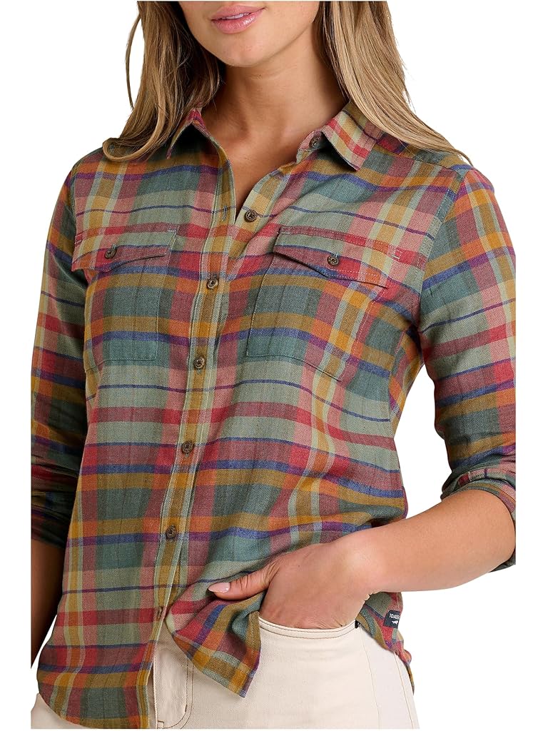 Multi Toad&Co Re-Form Flannel Long Sleeve Shirt
