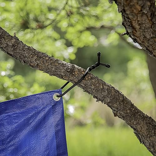 Miniatura 5 de Nite Ize - Sujetador de goma retorcible GTPP18-01-R8 Original Gear, 18 pulgadas, paquete de 6 unidades, color negro.