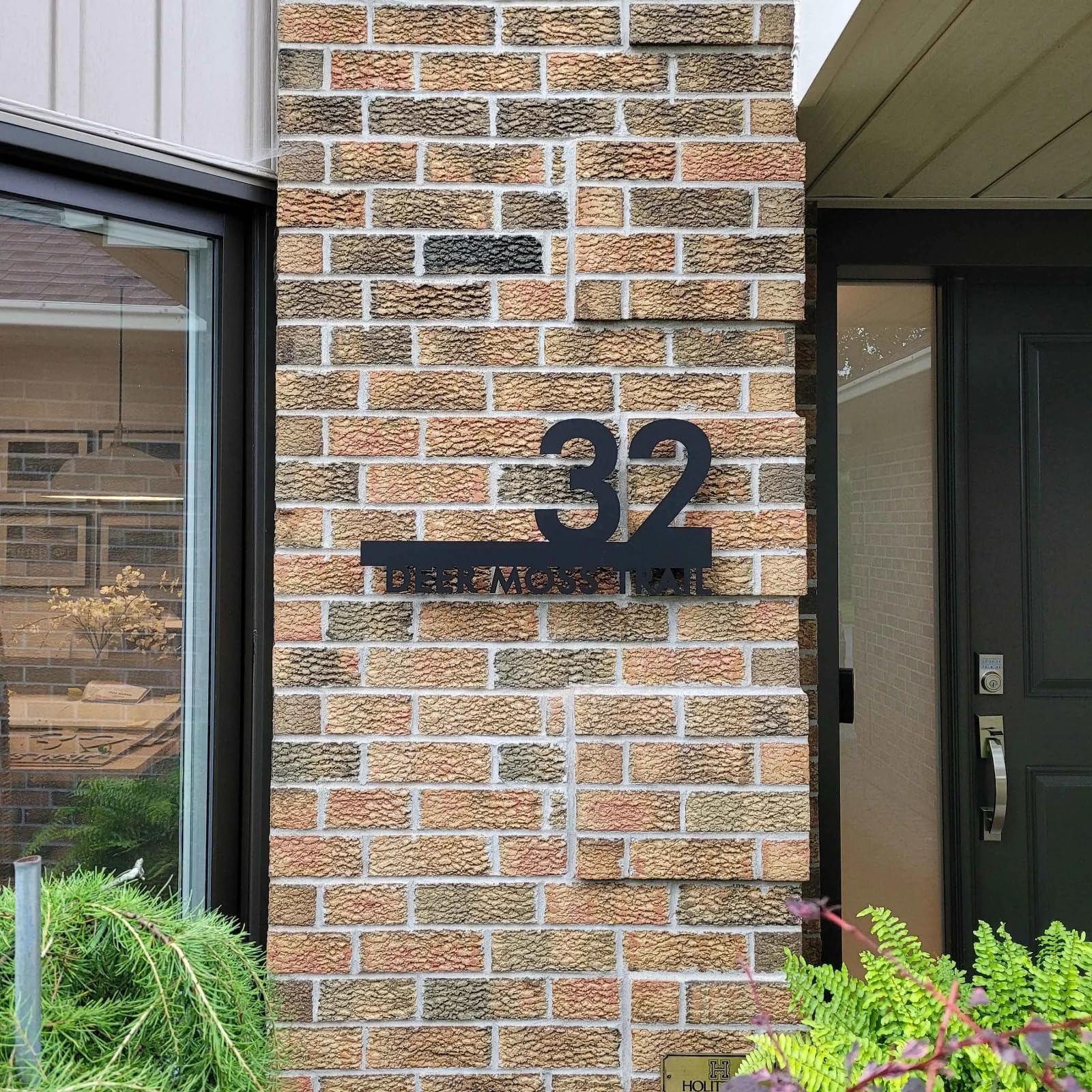 Placa personalizada y moderna para número de casa, señal para puerta, personalizable, flotante, acrílica, letras 3D, nombre de calle, placa de dirección, para exteriores, arte de pared, números de