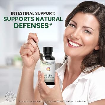 Original Green Black Walnut Hull Tincture (Extra Strength) by Dr. Hulda Clark, 2 Fl oz, Herbal Liquid Extract Drops for Intestinal Environment Support and Microbial Balance, Juglans Nigra Supplement