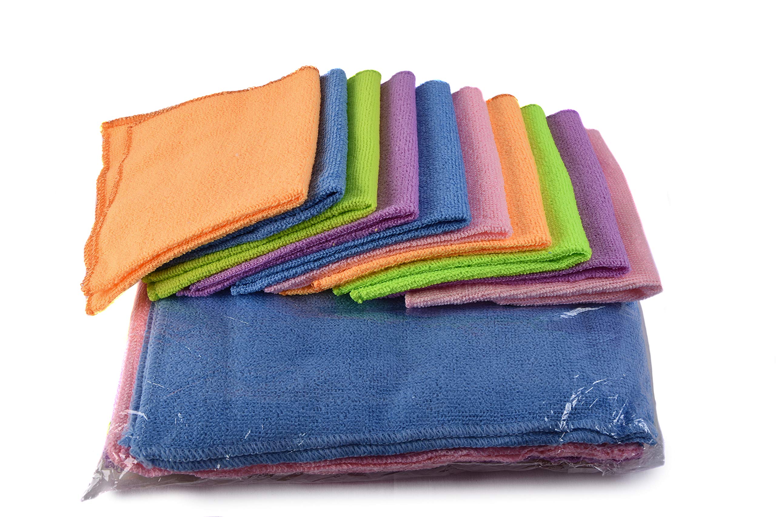ARIANA HOMEWARE Microfibre Cleaning Cloths, Washable Reusable Soft Premium Towels for Home, Kitchen, and Auto, 40 x 30 cm (10)