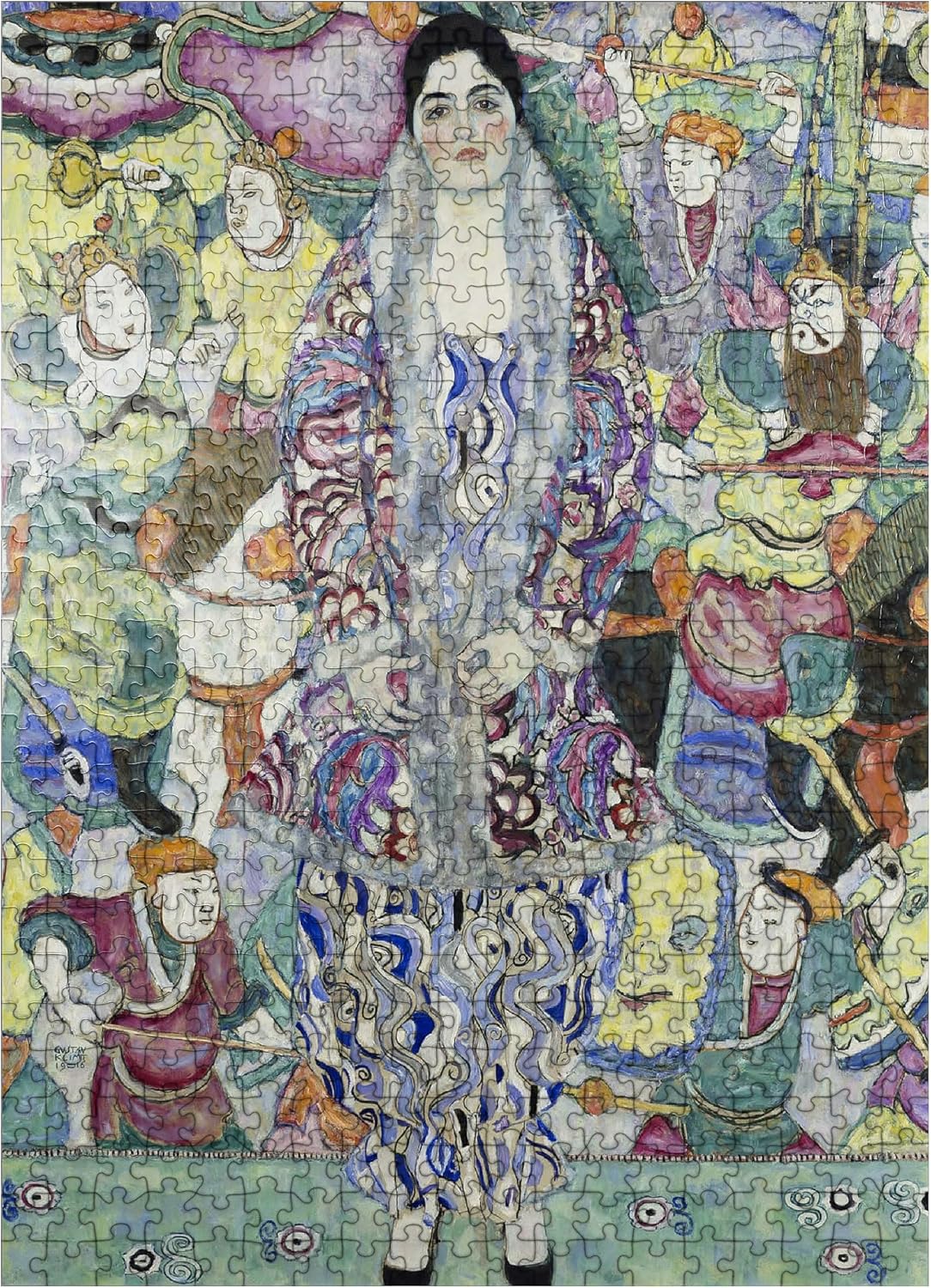 MyPuzzle Gustav Klimts Portrait of Friederike Maria Beer 1916 - Premium 500 Piece Jigsaw Puzzle for Adults