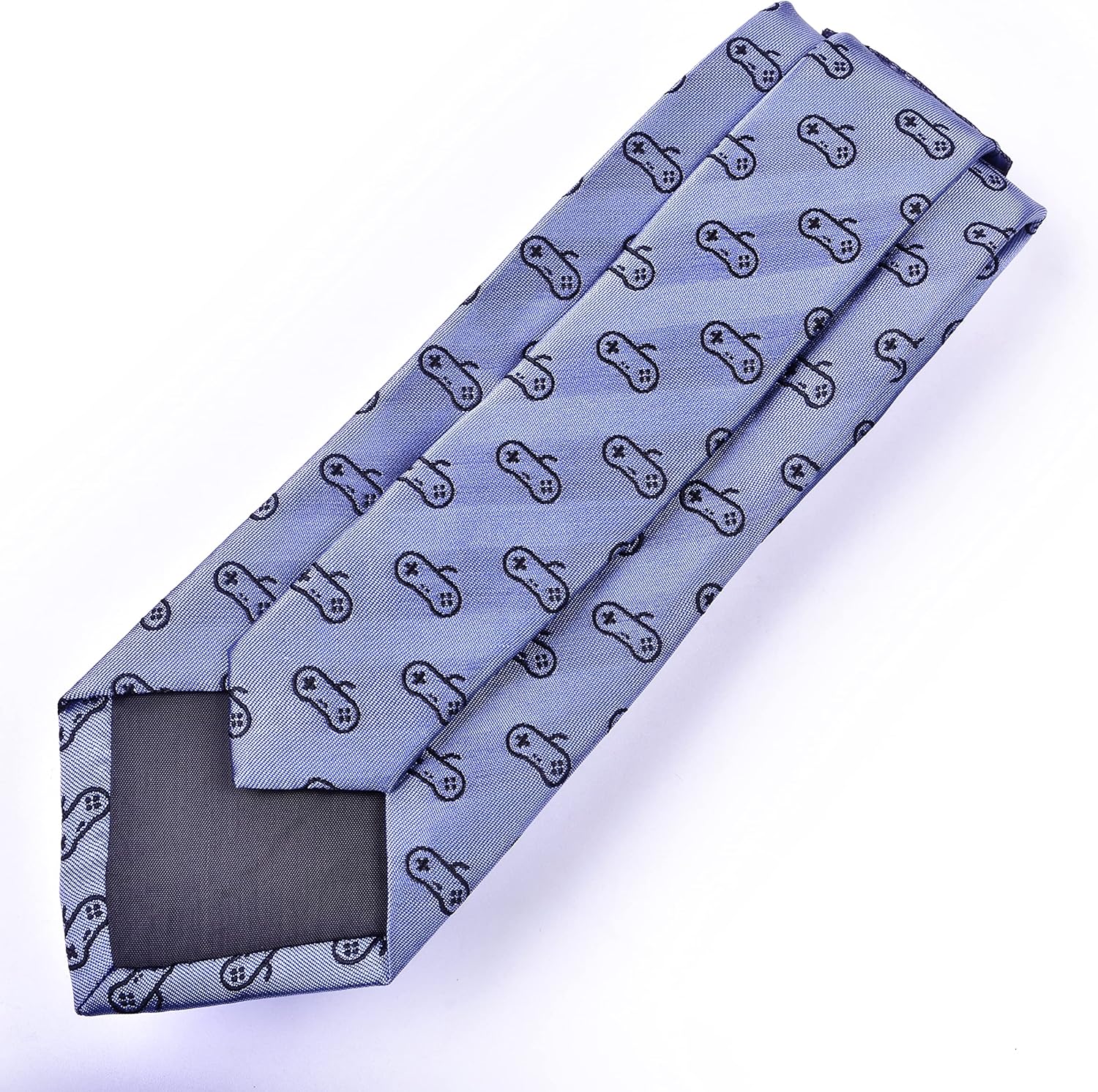 Video Game Necktie - Gaming Necktie in Blue - Video Gamer Gift for Men - Gamer Necktie