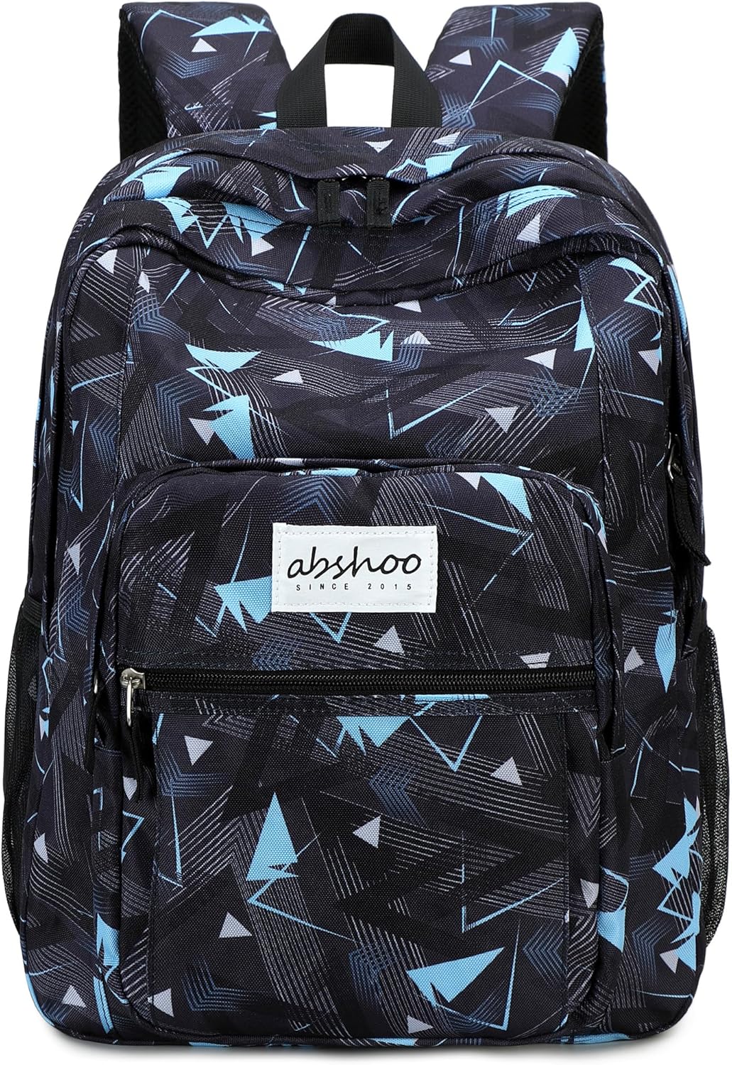 abshoo Classical Basic Travel Backpack For School Water Resistant Bookbag | For School, For School Geometry Black