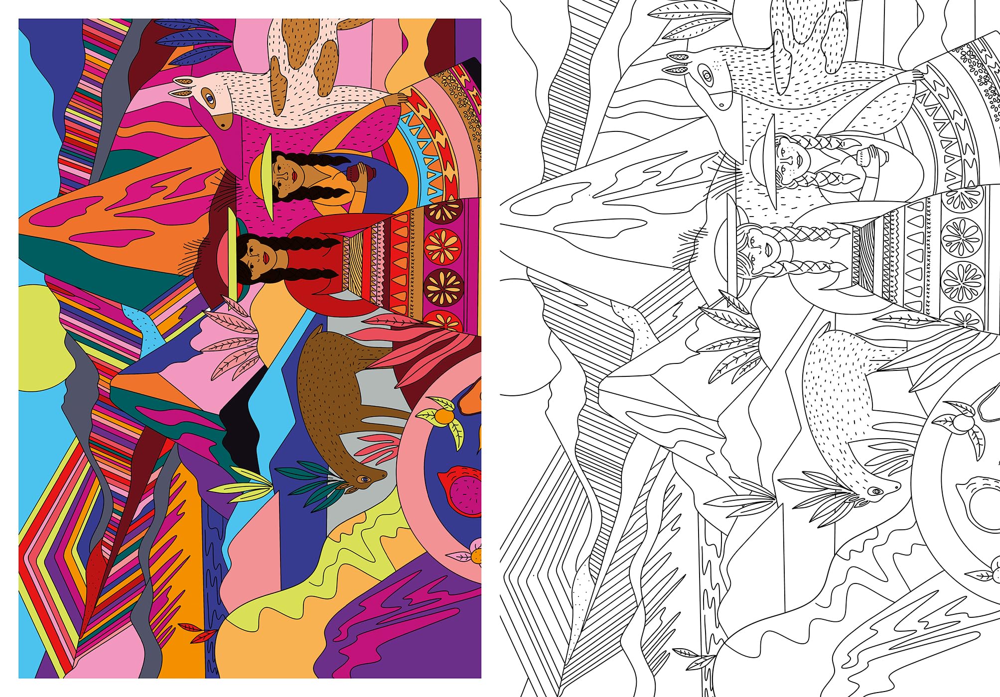 Inspiration - Nature: 60 coloriages et 100 modèles