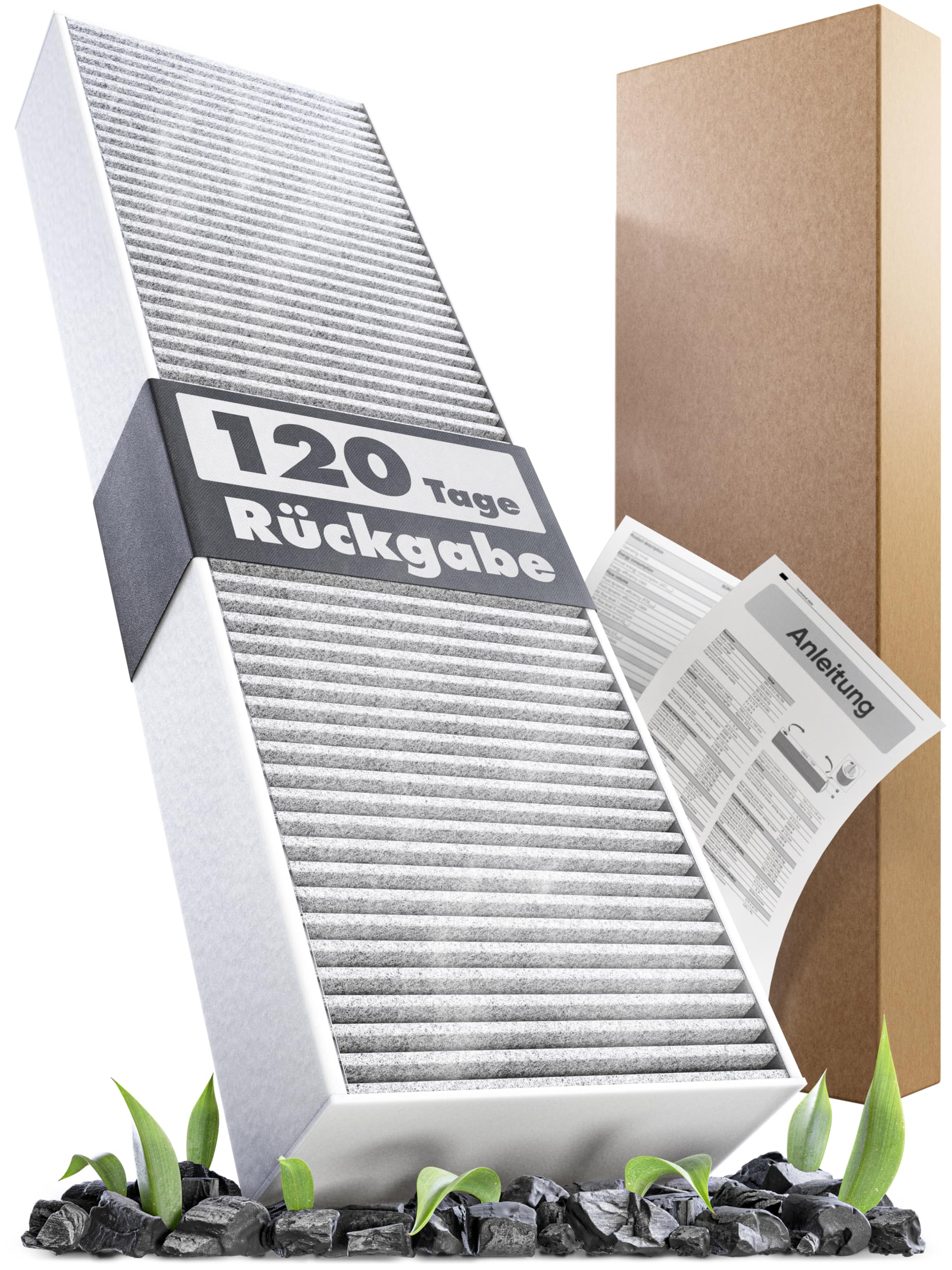 A&M® Activated Carbon Filter for Puakf and Bora Pure Cooker Hood | Activated Carbon Filter for Puru or Puxu Hob with Circulation Air
