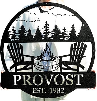 Custom Campfire Sign | Metal Outdoor Sign | Camper Decor | Personalized Camping Gifts | Fire Pit Sign | Outdoor Decor Cabin S