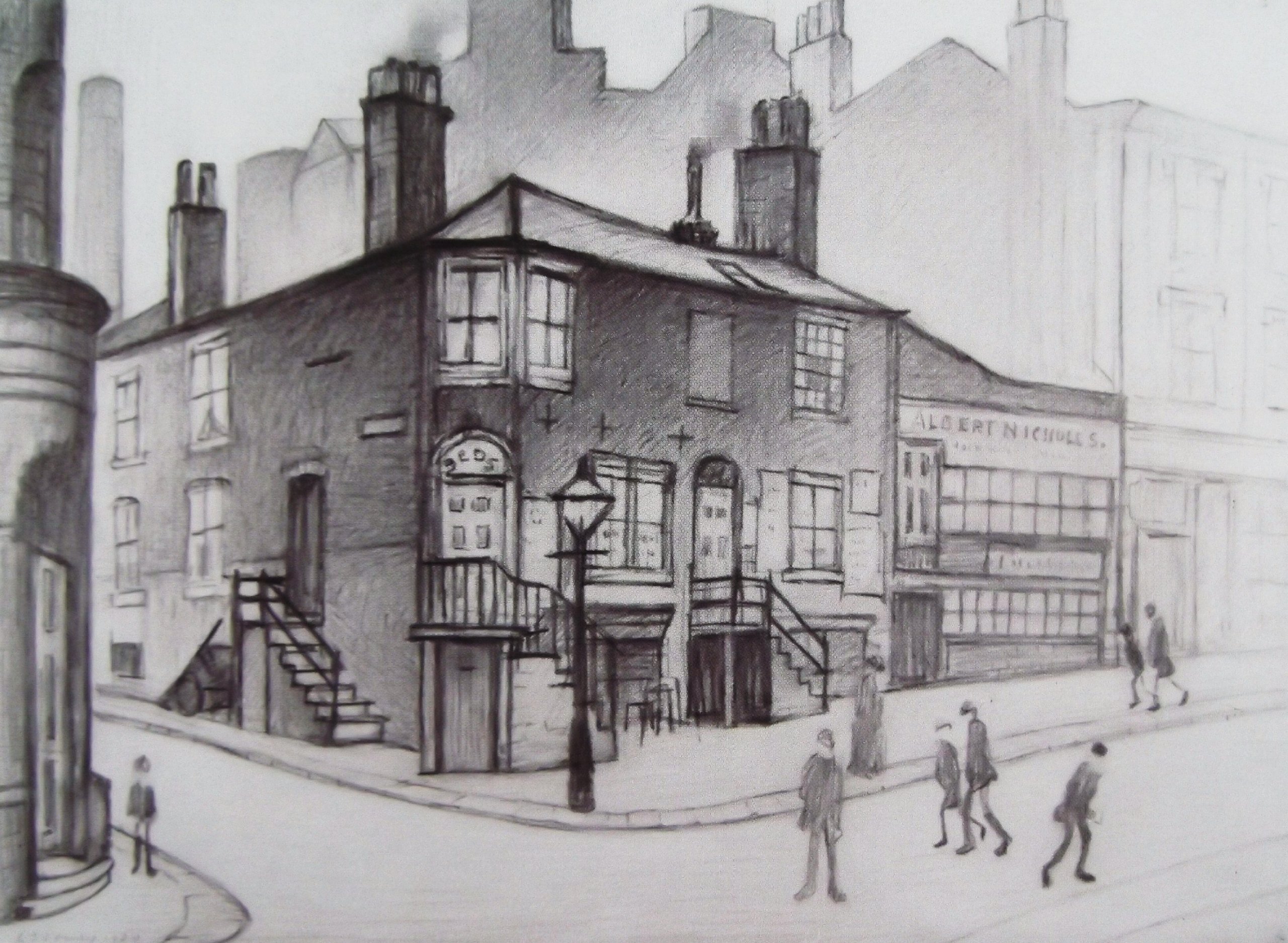 Stateoftheart-Uk Authentic Uk Handcrafted L S Lowry Print - Great Ancoats St - Image Size 16 X 12Inch Plus Border