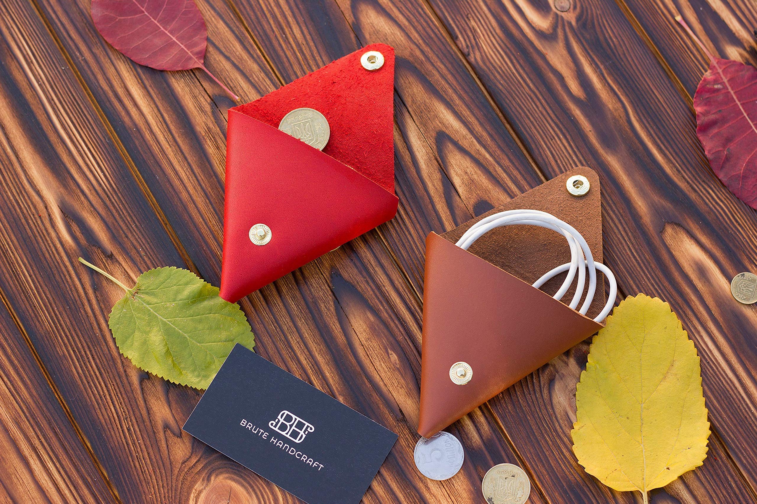 Personalized Leather Coin Pouch