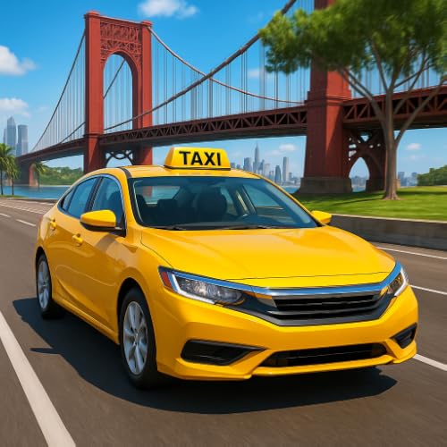 Modern US City Cab Driving: Car Parking Driving School Game